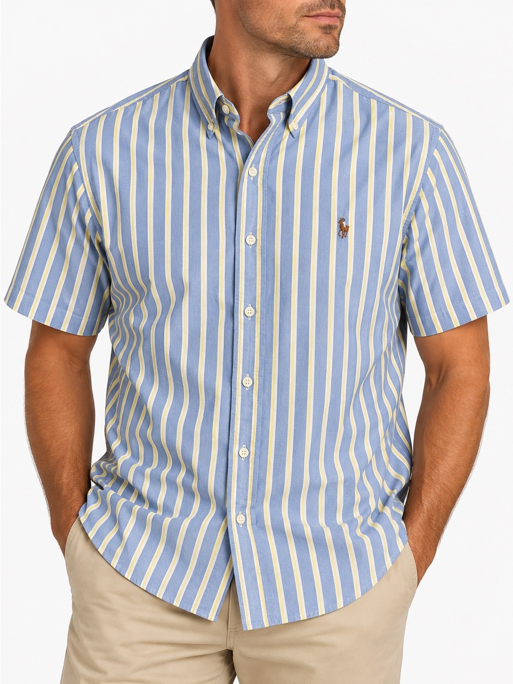 Ralph Lauren Classic Fit XL Tall Striped Button-Down Shirt